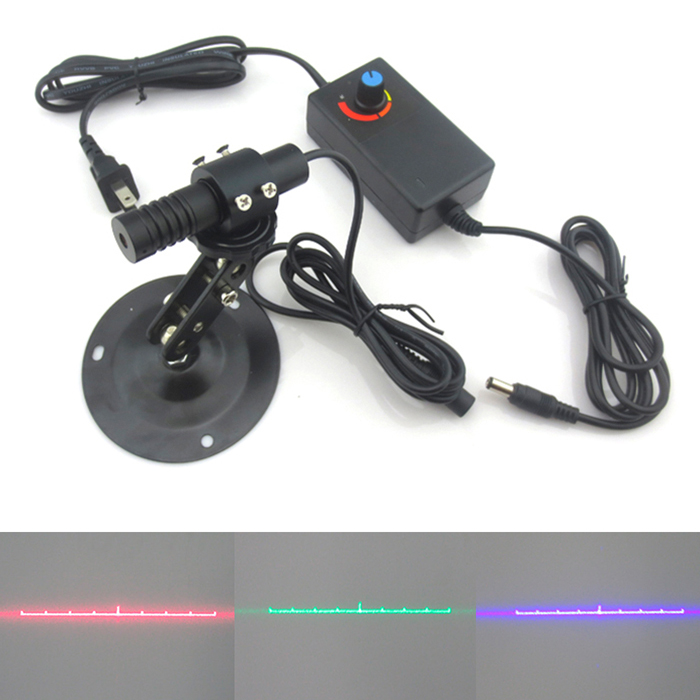 13.2° Red/Green/Blue Laser Module Line With 9 Points Focus Adjustable